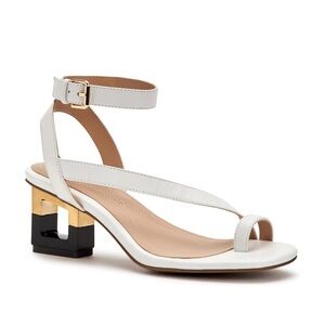 Elegant White Strappy Sandals